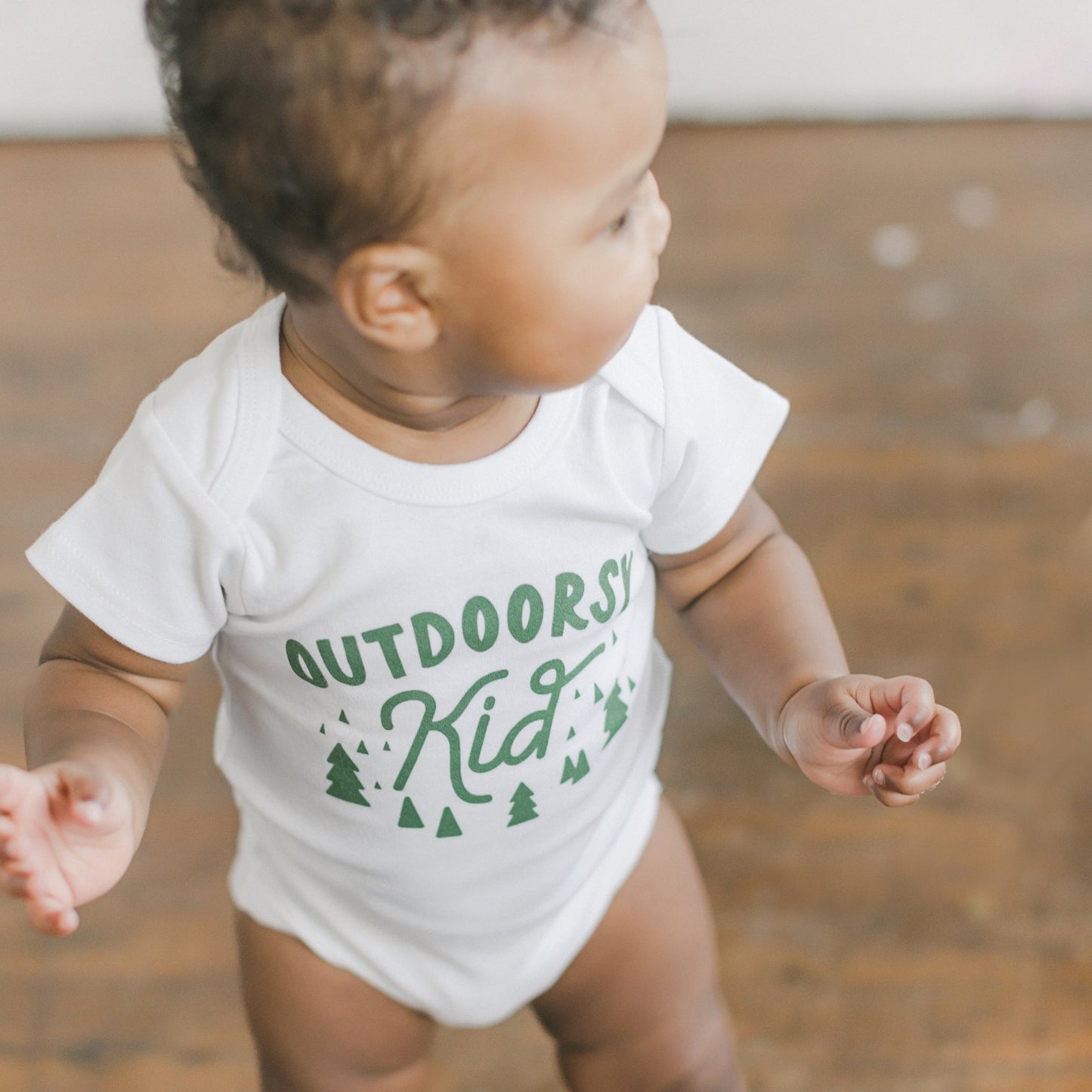 Outdoorsy Kid Baby Onesie