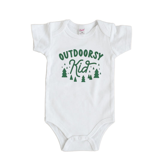 Outdoorsy Kid Baby Onesie