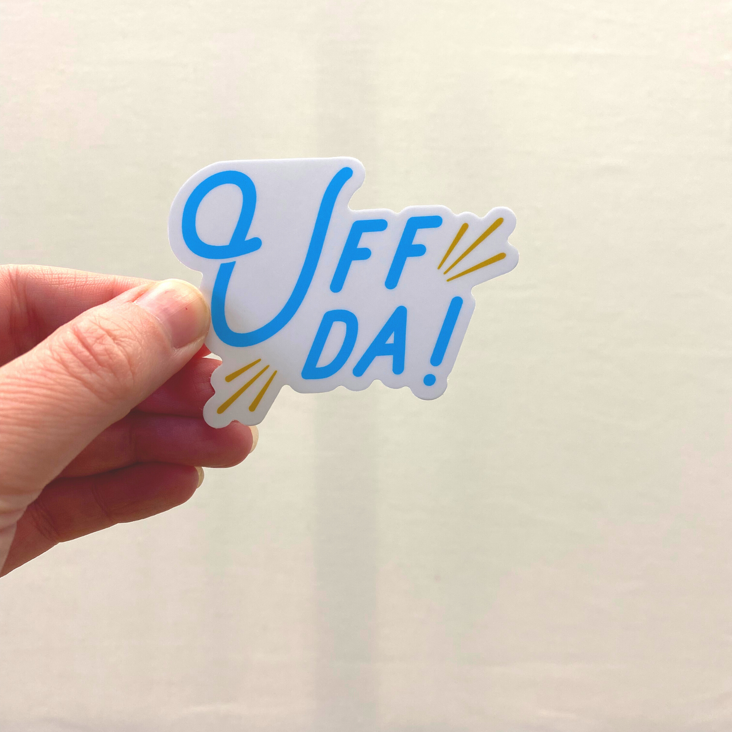 Uff Da! Vinyl Sticker