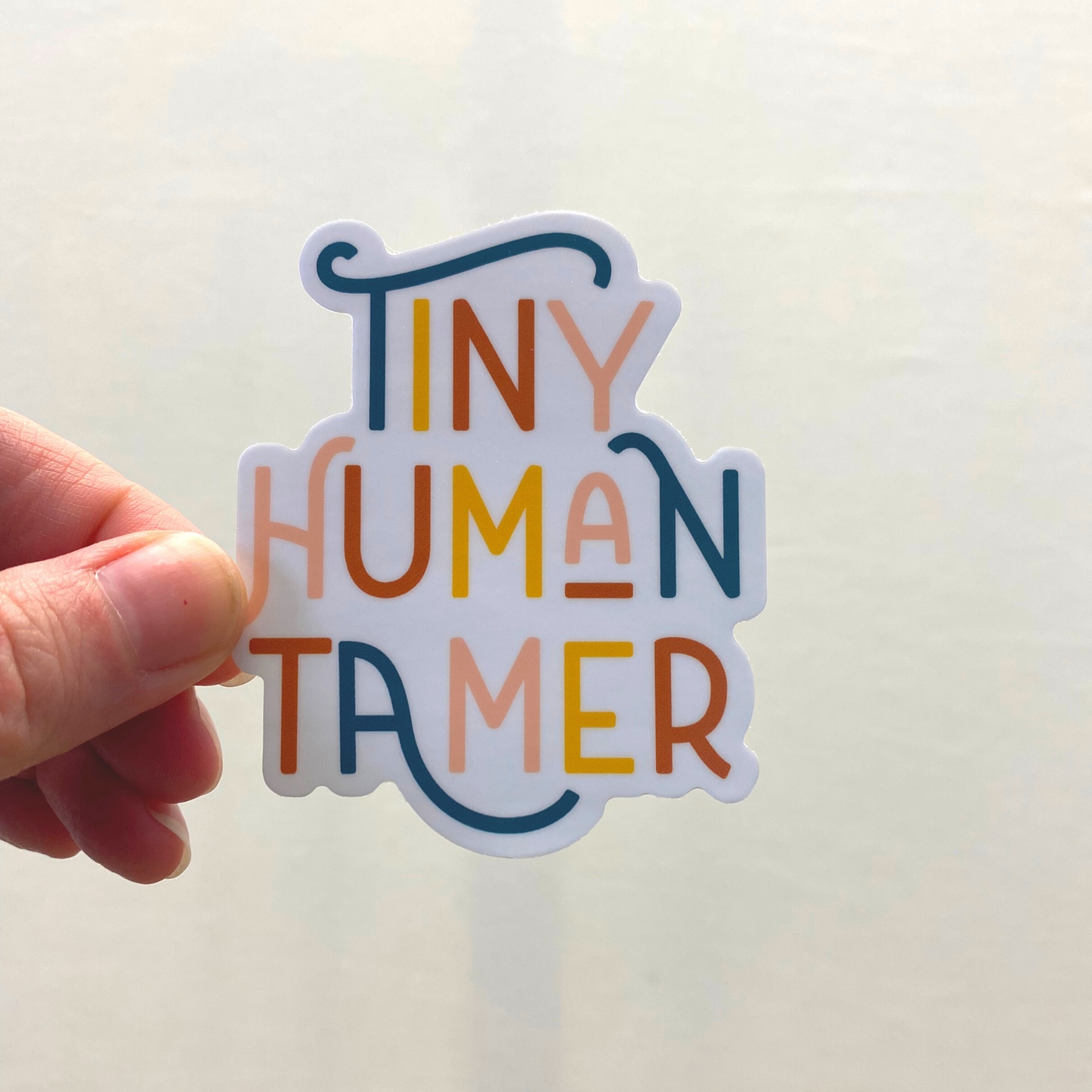 Tiny Human Tamer Vinyl Sticker