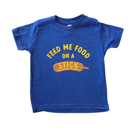 Feed Me Food on a Stick Fair Kid's Tee