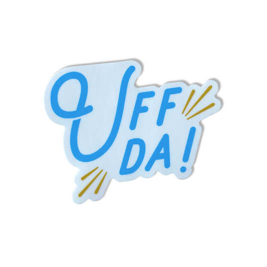 Uff Da! Vinyl Sticker