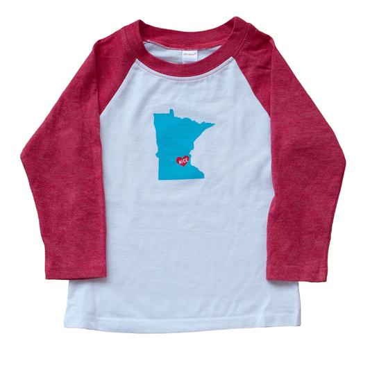 Minnesota Nice Raglan Tee - Sweetpea and Co.