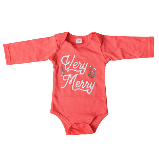 Very Merry Christmas Baby Bodysuit